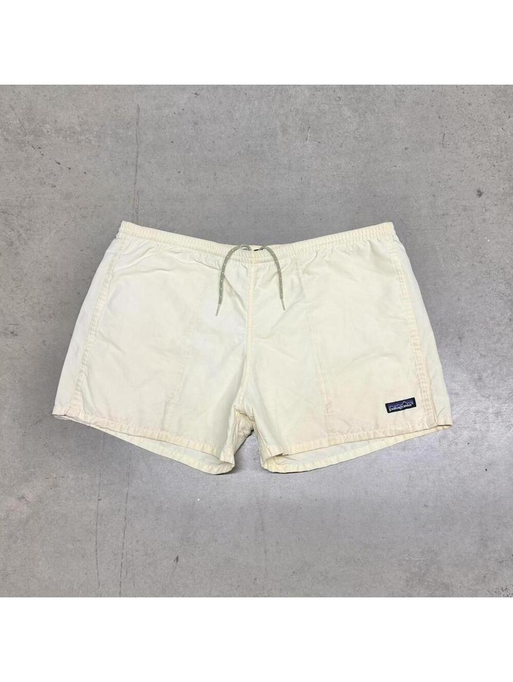 Vintage Patagonia Baggies Shorts Mens Medium Lemon Zest Lined Nylon 4" 90s